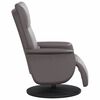 vidaXL Fauteuil inclinable de massage repose-pieds gris similicuir