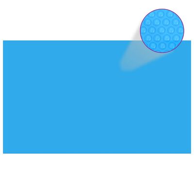 vidaXL Couverture de piscine rectangulaire 1000x600 cm PE Bleu