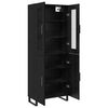 vidaXL Haut Armoire 2 pcs Ch&ecirc;ne noir Bois d'ing&eacute;nierie