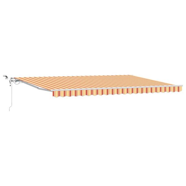 vidaXL Auvent R&eacute;tractable Jaune et Orange 500 &times; 300 cm