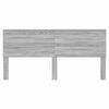 vidaXL T&ecirc;te de lit Gris Sonoma 200 cm Bois d'ing&eacute;nierie