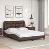 vidaXL Cadre de lit sans matelas Hvar marron 120x200 cm similicuir