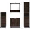 vidaXL Ensemble de meubles de salle de bain 4 pcs chêne marron