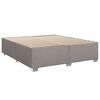 vidaXL Cadre de lit sans matelas taupe 180x200 cm tissu
