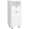 FMD Armoire de salle de bains 36,7x32,9x90,4 cm blanc
