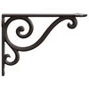 vidaXL Supports d'&eacute;tag&egrave;re murale 12 pc Marron ancien 12 x 14 x 3 cm