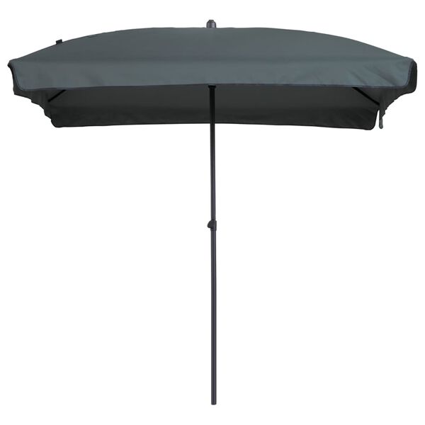Madison Parasol de jardin Patmos Luxe rectangulaire 210x140 cm gris