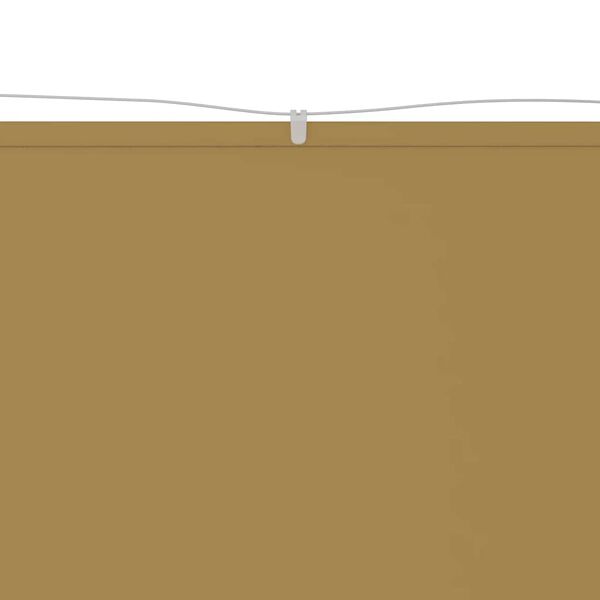 vidaXL Auvent vertical Beige 60x1200 cm Tissu oxford