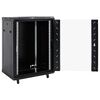 vidaXL Coffret de réseau 15U 19" IP20 noir 60x45x86 cm