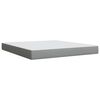 vidaXL Sommier à lattes de lit avec matelas Gris clair 180x200cm Tissu