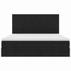 vidaXL Lit avec rangement et matelas Noir 160 x 200 cm Velours