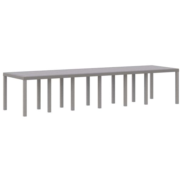 vidaXL Ensemble de salle à manger pour jardin 15 pcs Gris clair