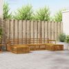 vidaXL Ensembles de canap&eacute;s 6 pcs Naturel Bois d'Acacia Massif