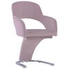 vidaXL Chaises &agrave; manger lot de 2 Rose Velours
