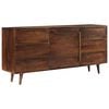 vidaXL Buffet avec 6 tiroirs 175x40x82 cm Bois massif de manguier