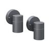 vidaXL Applique murale d'ext&eacute;rieur 2 pcs Acier
