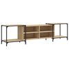 vidaXL Meuble TV ch&ecirc;ne sonoma 203x37x50 cm bois d'ing&eacute;nierie