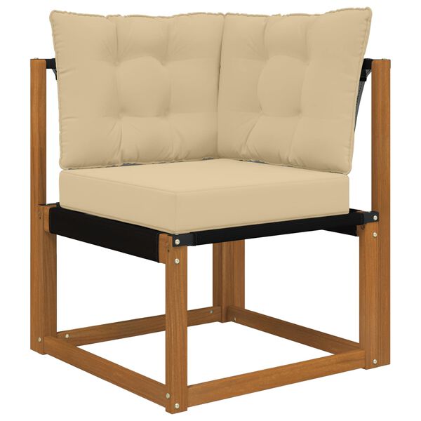 vidaXL Coussin de canap&eacute; d'ext&eacute;rieur 3 pcs Beige Polyester