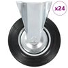 vidaXL 24 pcs Roulettes fixes 200 mm