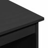 vidaXL Bureau Noir 112 x 50 x 75 cm Bois de Pin Massif