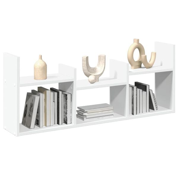 vidaXL Armoire murale 100x18x40 cm blanc bois d'ing&eacute;nierie