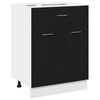 vidaXL Armoire suspendue avec tiroir Ch&ecirc;ne noir 60 x 46 x 81,5 cm