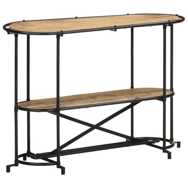 vidaXL Table console 110x42x76 cm bois massif de manguier brut