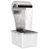 vidaXL Chute d'eau de jardin Acier Inox 304 54.5 x 34 x 83 cm Argent&eacute;