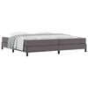 vidaXL Cadre de lit avec matelas Gris 200 x 200 cm tissu