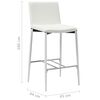 vidaXL Ensemble de bar 5 pcs Similicuir Blanc