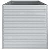 vidaXL Lit sur&eacute;lev&eacute; de jardin 160x80x77 cm Acier galvanis&eacute; Argent&eacute;