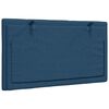 vidaXL Coussin de t&ecirc;te de lit Hanko bleu 90 cm tissu