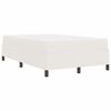 vidaXL Cadre de lit avec matelas Cr&egrave;me 120 x 190 cm tissu