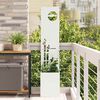 vidaXL Écran de confidentialité de jardin Fretwork Blanc 32 x 140 cm