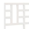 vidaXL Tête de lit Blanc 126x4x100 cm Bois massif de pin