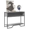 vidaXL Table console sonoma gris 100x35x74,5 cm bois d'ingénierie