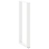vidaXL Pieds de table de bar en U, 2 pi&egrave;ces, blanc, 40 x (110-111) cm, acier