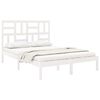 vidaXL Cadre de lit sans matelas blanc bois massif 120x200 cm
