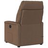 vidaXL Fauteuil inclinable de massage électrique marron tissu
