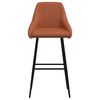 vidaXL Tabourets de bar lot de 2 marron clair similicuir