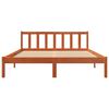 vidaXL Cadre de lit sans matelas cire marron 150x200cm bois pin massif