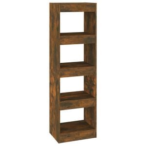 vidaXL Biblioth&egrave;que/S&eacute;parateur de pi&egrave;ce Ch&ecirc;ne fum&eacute; 40x30x135 cm