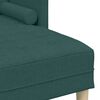 vidaXL Ensemble de Canap&eacute;s avec coussin Vert fonc&eacute; Polyester
