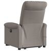 vidaXL Fauteuil inclinable de massage Taupe Tissu