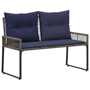 vidaXL Banc ext&eacute;rieur 2 -Seater 4 pc 110 x 59 x 82 cm polyrotin