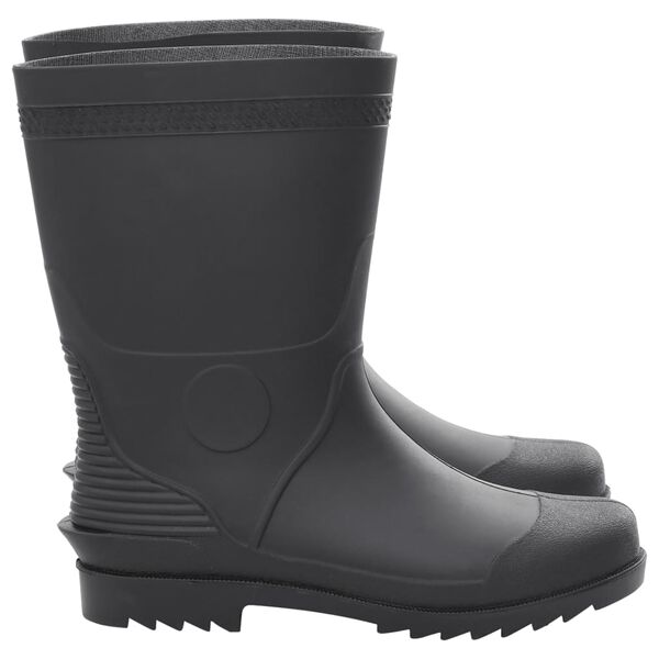 vidaXL Bottes de pluie noir taille 44 PVC