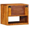 vidaXL Cabinet de chevet avec tiroir 2 pcs Marron 40 x 35 x 35 cm