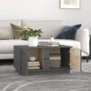 vidaXL Table basse Gris 80x50x40 cm Bois massif de pin