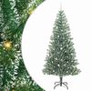 vidaXL Arbre de No&euml;l artificiel floconn&eacute; de neige avec lumi&egrave;re LED