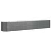 vidaXL Lit sur&eacute;lev&eacute; de jardin Acier galvanis&eacute; Anthracite